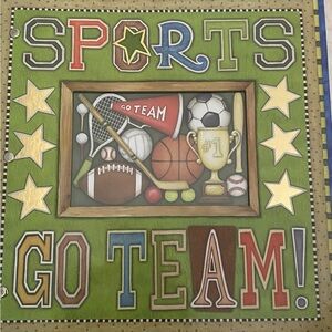 Sports scrapbook/picture/reward folder